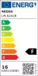 NEDES LED fény 16W 4000K / COB / BK - LPL523CB