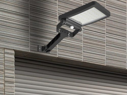 NEDES LED napelemes lámpa érzékelővel 5W / 4000K - LS024
