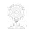 Nedes LED csarnokvilágítás UFO 150W/IP65/5000K+szenzor+standby mode - LU112/SR