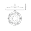 NEDES LED csarnokvilágításhoz 100W / IP65 / 5000K - LU421