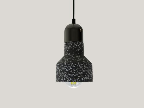 NEDES Lámpa Terrazzo fekete 1 x E27 - ME0214R/B