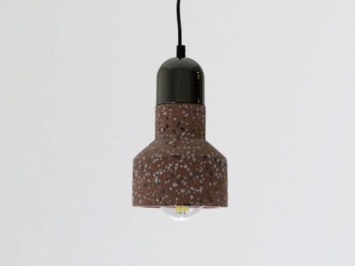 NEDES Lámpa Terrazzo piros 1 x E27 - ME0214R/R