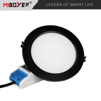   MiBoxer (Mi-Light) FUT066-B LED Downlight 12W - RGB+CCT (Színes + Változtatható Fehér) - Fekete