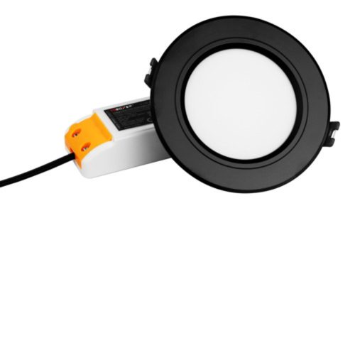 MiBoxer (Mi-Light) FUT068-B LED Downlight 6W - RGB+CCT (Színes + Változtatható Fehér) - Fekete