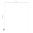 NEDES Kiemelőkeret LED panelu 595x595 (PL1, PL5 series) - MS521