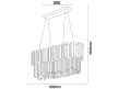 NEDES PLAZA kristály függesztett csillár - N2204