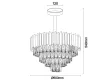 NEDES CARLOS Kristály mennyezeti csillár - N2301