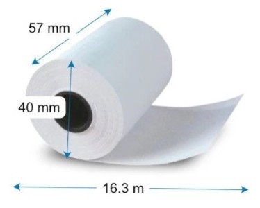 Pénztárgép szalag 57x40mm (10db/csomag)