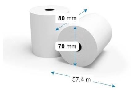 Pénztárgép szalag 80x70mm (10db/csomag)