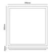 NEDES LED panel backlite 40W / 595x595 / SMD / 4000K / WH / UGR19 - PL5524U