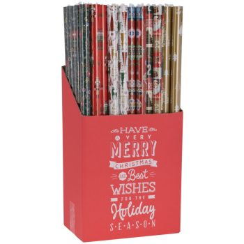 Karácsonyi Csomagoló papír 70x200 cm 6 féle mintával