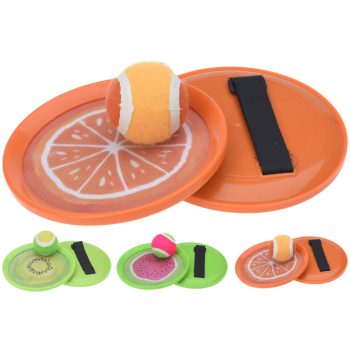 Tépőzáras Labdajáték Gyümölcs Minta 3db-os Szett