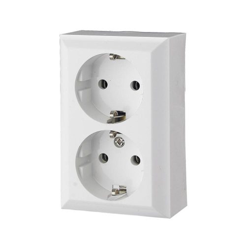 SOMOGYI GAO 0311H Business Line IP20 2 férőhelyes földelt aljzat, 2 férőhelyes földelt csatlakozóaljzat, beltéri, 230 V~ / 50 Hz / 16 A, fehér