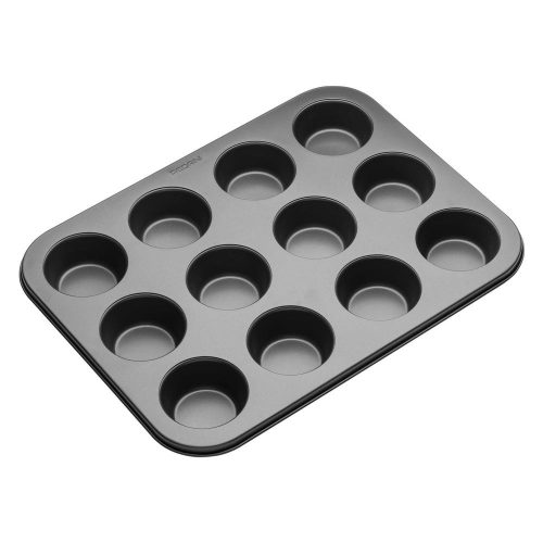 SOMOGYI Pedrini 03GD122G muffinforma, 12 muffin, dupla tapadásmentes bevonat, mosogatógépben mosható, 35 x 27 cm