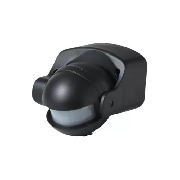   SOMOGYI GAO 0687H kültéri PIR mozgásérzékelő, max. 1000 W, 12 m érzékelés, IP44, fekete