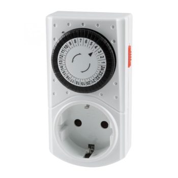   SOMOGYI GAO 0760S mechanikus beltéri időzítő óra, manuális bekapcsolási lehetőség, 30 perces intervallumok, naponta ismétlődő kapcsolások, 250 V, 3680 W