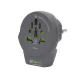 SOMOGYI q2power 1.100110-TH utazóadapter, World to Europe USB, USB 5V 2.4A, max. 16 A, 250 V - 4000 W teljesítmény