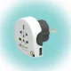 SOMOGYI Q2POWER 1.100110 utazóadapter, World to Europe USB, bemeneti feszültség: 100-250 V, 16 A, teljesítmény: 100V-1600W/250V-4000W, USB port