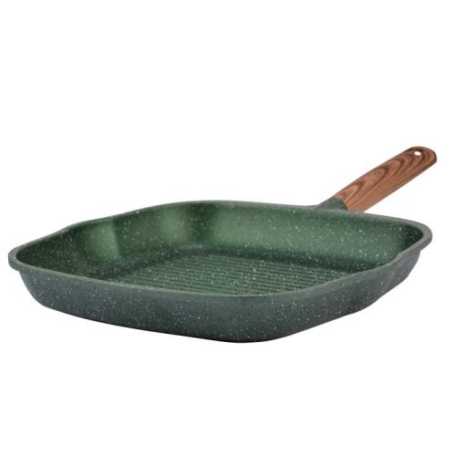 SOMOGYI Nava 10-255-020  Ωmega tapadásmentes öntött alumínium grillserpenyő, kőbevonattal, 28 cm