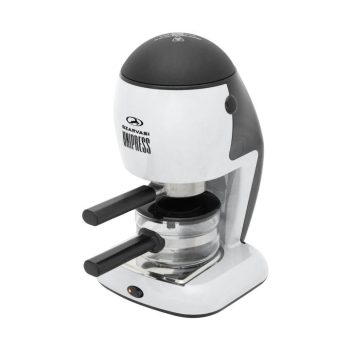   SOMOGYI Szarvasi SZV-624 Unipress kávéfőző 11948, 800 W, 3.04 bar, üveg kiöntő, hőkorlátozó, hőkioldó, fehér