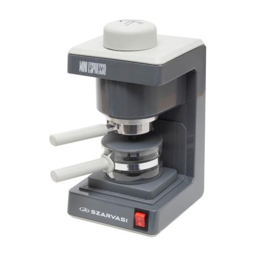 SOMOGYI Szarvasi SZV-612/3 Mini Espresso kávéfőző 11959, 800 W, 3.04 bar, üveg kiöntő, hőkorlátozó, hőkioldó, szürke