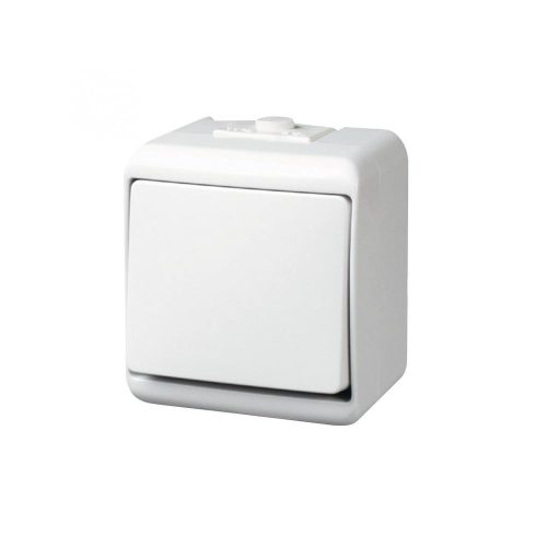 SOMOGYI GAO 22181 2 pólusú kapcsoló, kültéri IP44 kivitel, 230 V~ / 50 Hz / 10 A, fehér