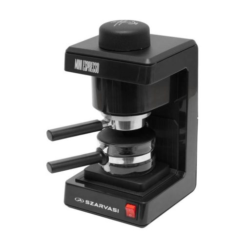 SOMOGYI Szarvasi SZV-612/3 Mini Espresso kávéfőző 11959, 800 W, 3.04 bar, üveg kiöntő, hőkorlátozó, hőkioldó, fekete