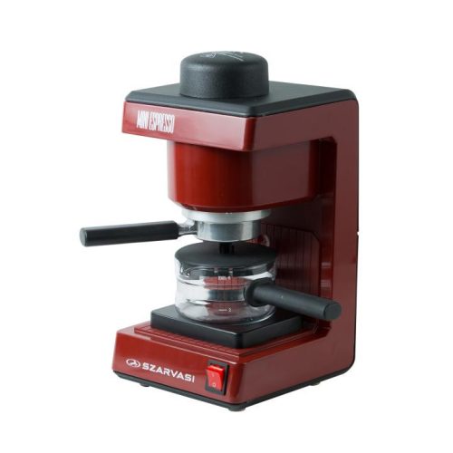 SOMOGYI Szarvasi MINI ESPRESSO (SZV-612/3) kávéfőző, 800 W, bordó színű, őrölt kávé főzésére, 3,04 bar nyomás, max. 6 személy részére
