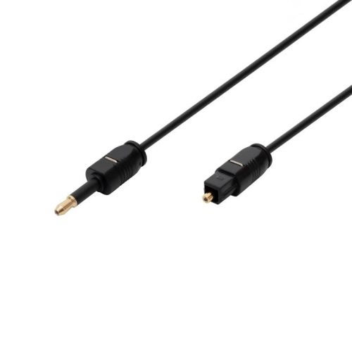 SOMOGYI Home 51225 Toslink-Mini Toslink csatlakozókábel, optikai kábel, 2 méter