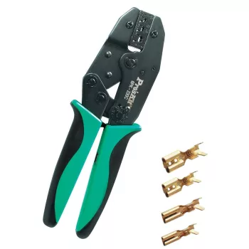   SOMOGYI Pro'skit 6PK-230C préselő fogó, 220 mm, 0,5 - 6 mm^2-ig, racsnis áttétel, 6 féle nyomaték