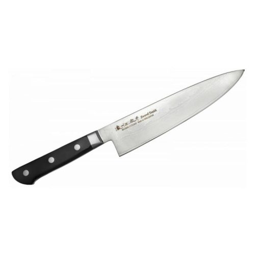SOMOGYI Satake 805-544 Daichi Gyuto (Séf) japán damaszk konyhakés, 20 cm-es penge hossz, damaszk acél, pakka fa markolat