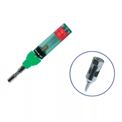 SOMOGYI Pro'skit 8PK-101-2 gázpáka, forrasztáshoz, melegítéshez, zsugorításhoz, ónozáshoz, daraboláshoz, szabályozható szúróláng, öngyújtógázzal feltölthető