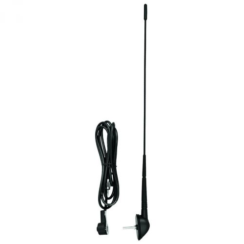 SOMOGYI SAL 90557 autóantenna tetőre, M5 csavar, DIN csatlakozó, 440 mm, 0-45°, gumi burkolat