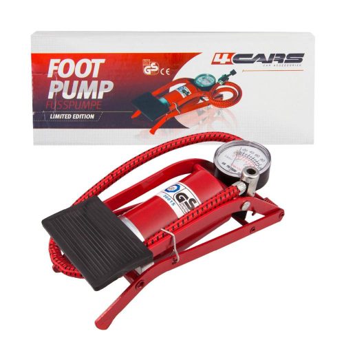 SOMOGYI SAL 90717 lábpumpa, 7 bar, légnyomásmérő, 1+2 szelepadapter