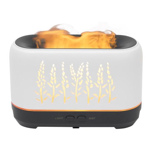 SOMOGYI Home AD 200F aromadiffúzor lángeffekttel, ultrahangos hidegpárásító, 200 ml kapacitás, tartozék hálózati adapter