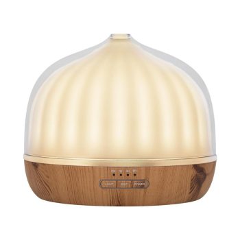   SOMOGYI Home AD 500 aromadiffúzor, ultrahangos hidegpárásító, 500 ml kapacitás, önállóan is használható világítás, melegfehér fény, tartozék hálózati adapter