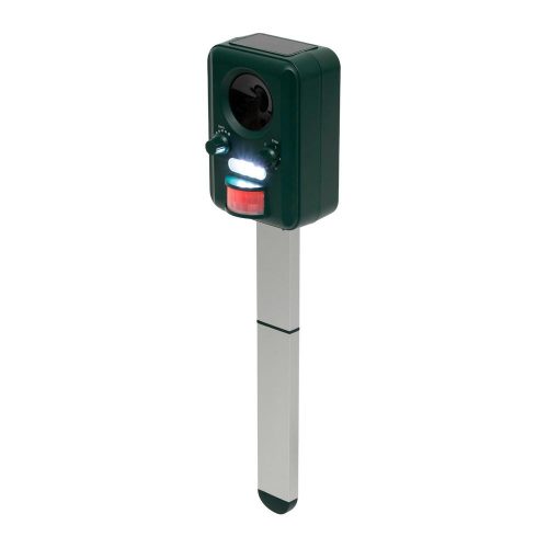 SOMOGYI Home AR02 állatriasztó karó, napelemes, 13.5 - 23.5 kHz, PIR mozgásérzékelő 5 - 8 m távolság, USB töltőkábel