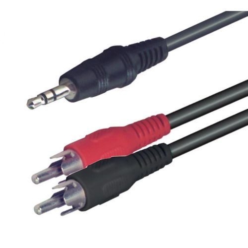 SOMOGYI Home A 49-5 audiókábel, 3,5mm sztereó dugó, RCA, 5m