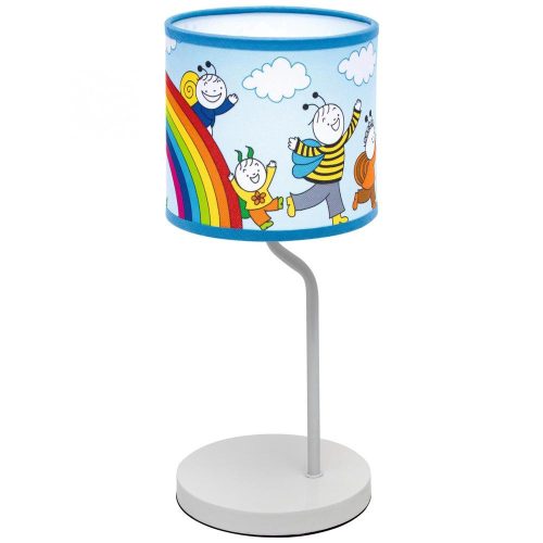 SOMOGYI Home Kids BB AL01 asztali lámpa, Bogyó és Babóca, fém + műanyag test, vászon búra, E14, max. 25 W,