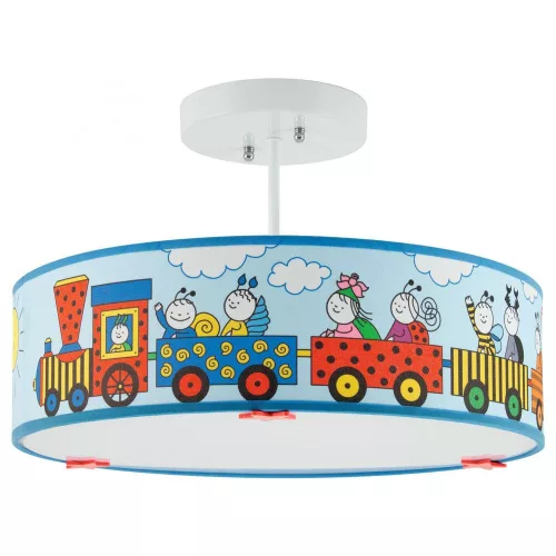 SOMOGYI Home Kids BB ML01 mennyezeti lámpa, Bogyó és Babóca, fém test, vászon búra, 3 x E14, max. 40 W