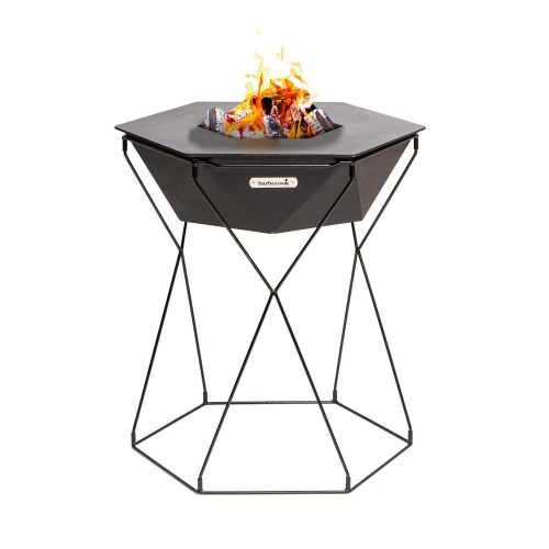 SOMOGYI Barbecook BC-WOO-6016 Rila tűzkosár és grill, 80x75x71cm