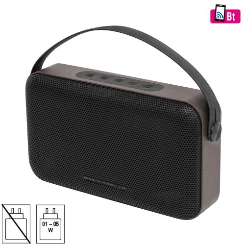 SOMOGYI AL BT4000 vezeték nélküli hangszóró, 2 x 8 W, Bass-reflex, AUX, beépített mikrofon, Soft Touch gombok,~18 h üzemidő, tartozék USB-C kábel