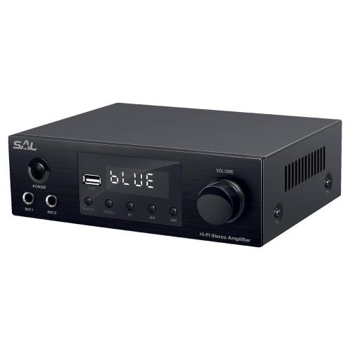 SOMOGYI SAL BTA 250 sztereó multimédia erősítő, 2x50 Wmax / 4-8 Ohm, BT, FM rádió, USB, AUX