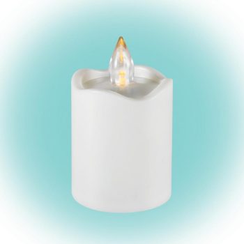   SOMOGYI Home CDX 2/WH LED-es LED-es gyertya, beltéri, 1db pislákoló sárga LED