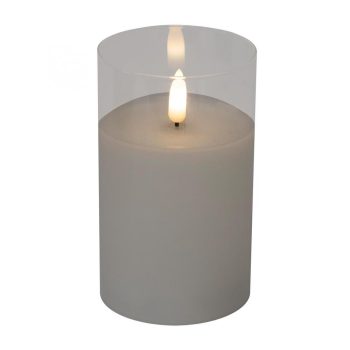   SOMOGYI Home CD 1 LED-es gyertya, állófényű LED, műanyag, 3 funkció