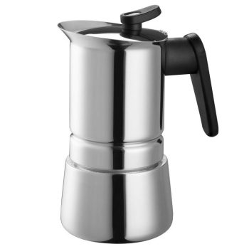   SOMOGYI Pedrini CF 037 kávéfőző, 4 személyes, olasz design, rozsdamentes, indukciós és hagyományos gáztűzhelyen is használható