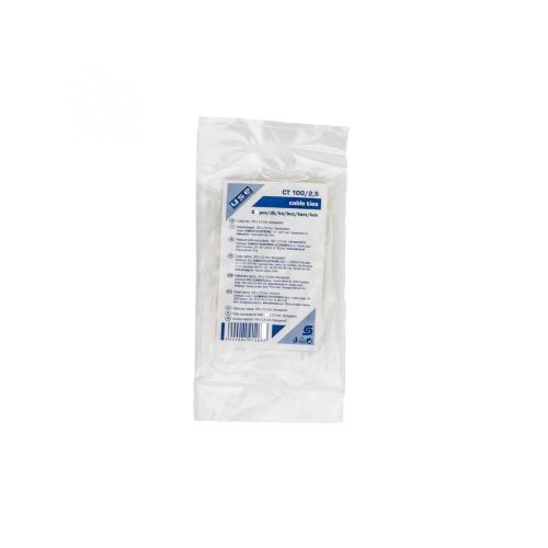 SOMOGYI Home CT 100/2,5 kábelkötegelő, 2,5 mm széles, 100 mm hosszú, 50 db, átlátszó