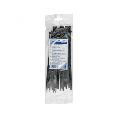 SOMOGYI Home CT 200/3,5/B kábelkötegelő, 3,5 mm széles, 200 mm hosszú, 50 db, fekete