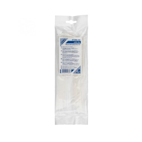 SOMOGYI Home CT 200/3,5 kábelkötegelő, 3,5 mm széles, 200 mm hosszú, 50 db, átlátszó