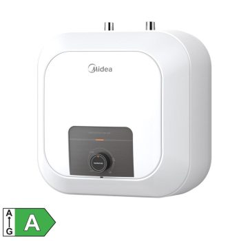   SOMOGYI MIDEA D10-20VD1(U) elektromos vízmelegítő, bojler, 2000 W, 10 liter, zománcozott víztartály és fűtőszál, mechanikus vezérlés, konyhapult alá szerelhető